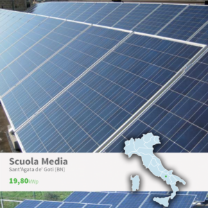 Gaia Energy Impianto Fotovoltaico su Scuola media a Sant'Agata de Goti